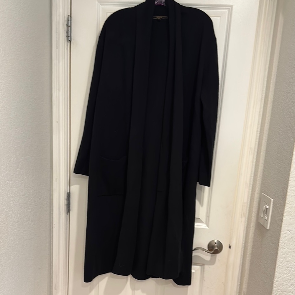 MaxSport Black Long Open Cardigan